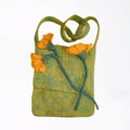 Wool Felt Handbag - Handmade Floral Design