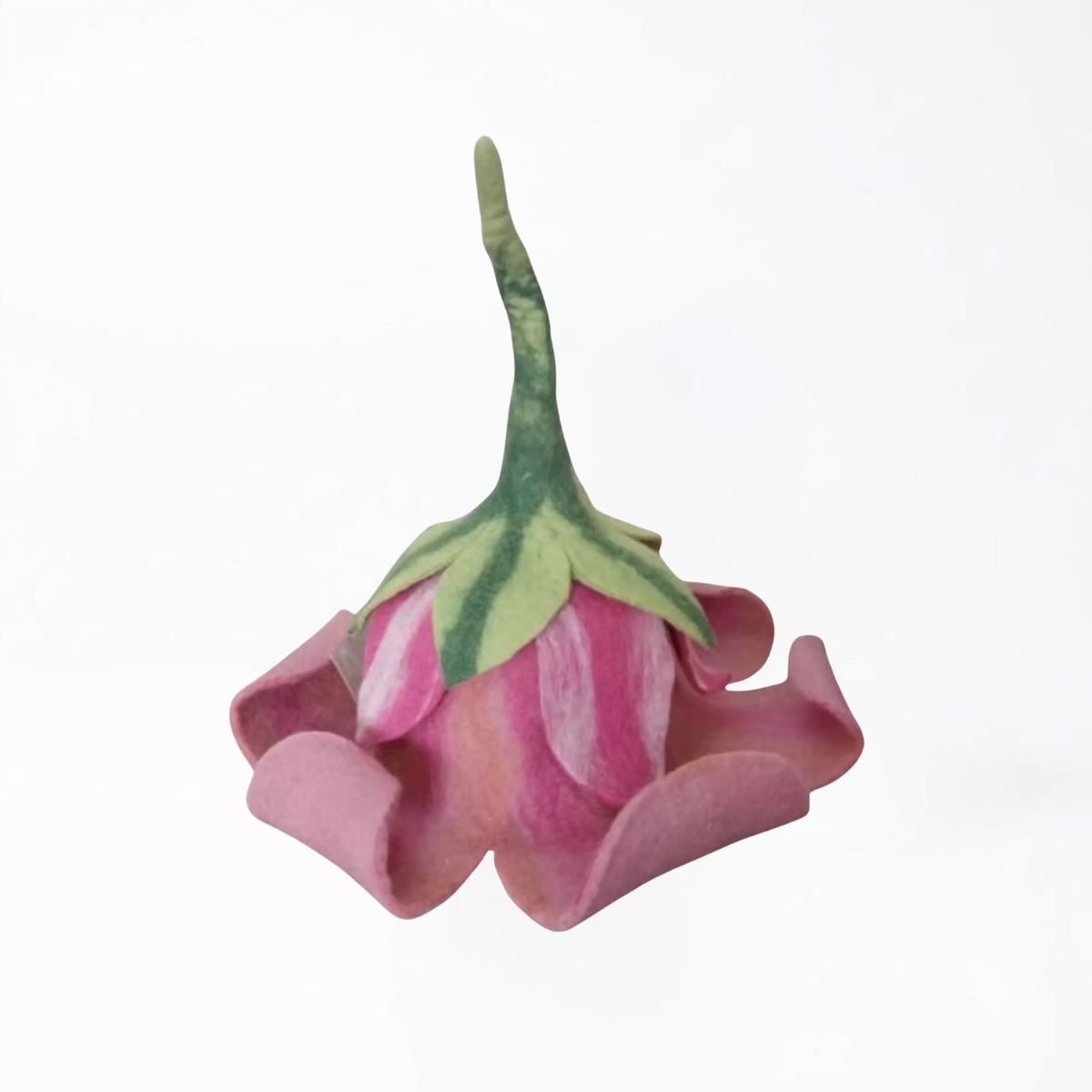 Wool Felt Sauna Hat for Girls - Flower Design