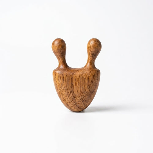 wooden massage face tool - beauty product - facial massager